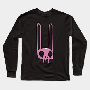 Pink Bunny Skull Long Sleeve T-Shirt